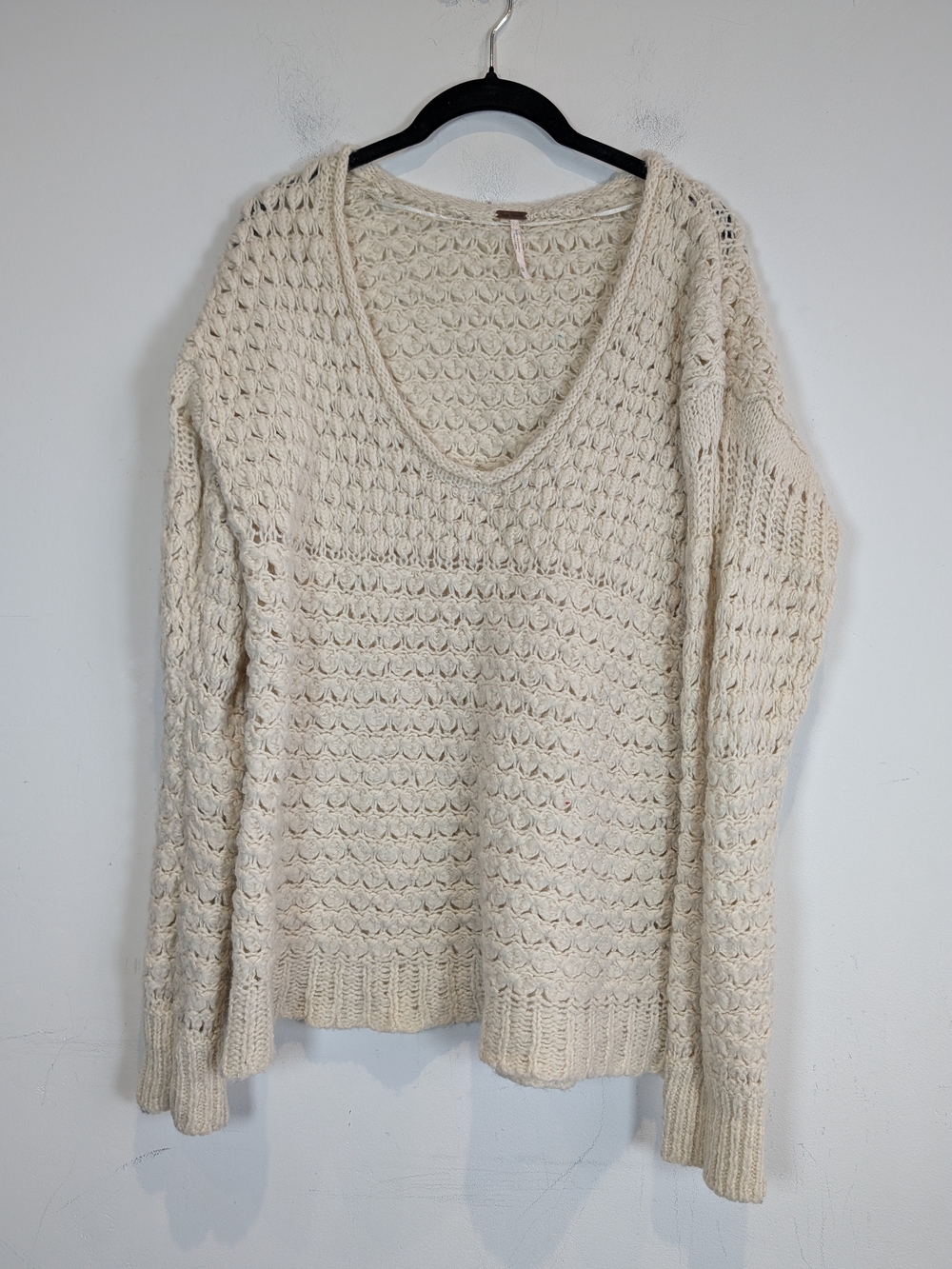 Free People Crashing Waves Pullover Sweater, Size Medium